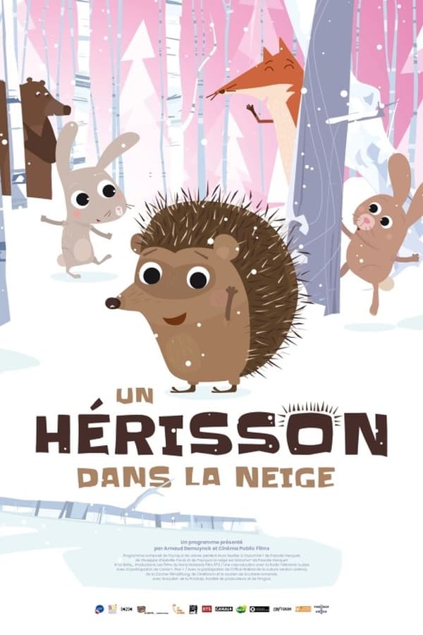 Un hérisson dans la neige